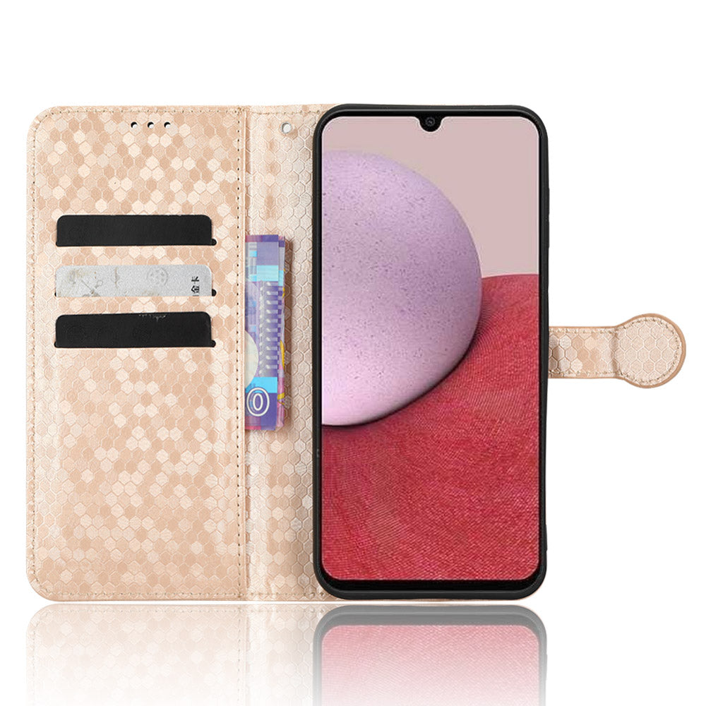 For Samsung Galaxy A14 4G Stand Flip Cover PU Leather Dot Pattern Imprinted Wallet Phone Case For Samsung Galaxy A14 4G Stand Flip Cover PU Leather Dot Pattern Imprinted Wallet Phone Case